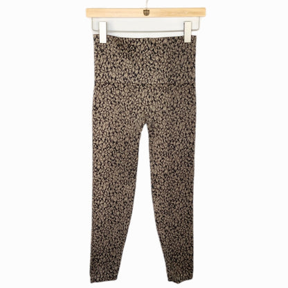 Spanx Light Brown Animal Print Leggings - Women's Size L