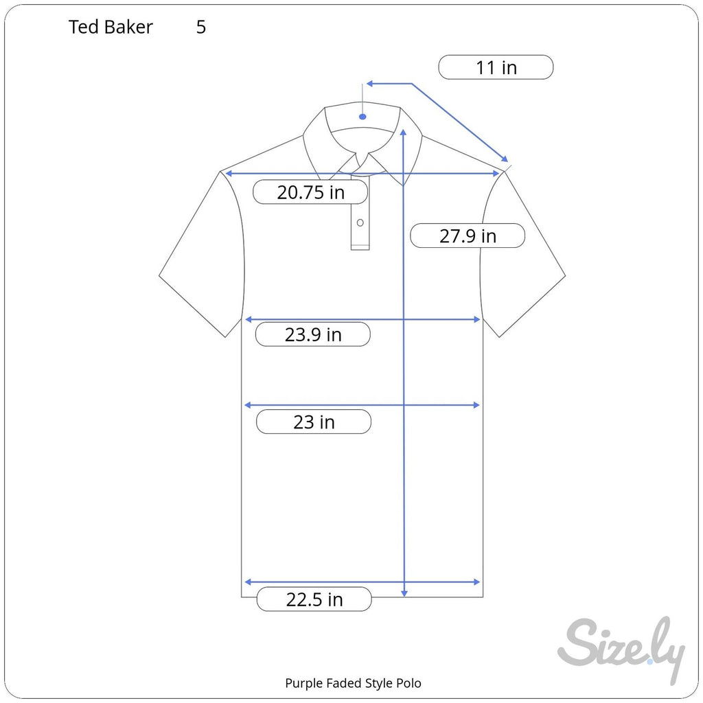 Ted Baker Faded Purple Polo - Men's XL