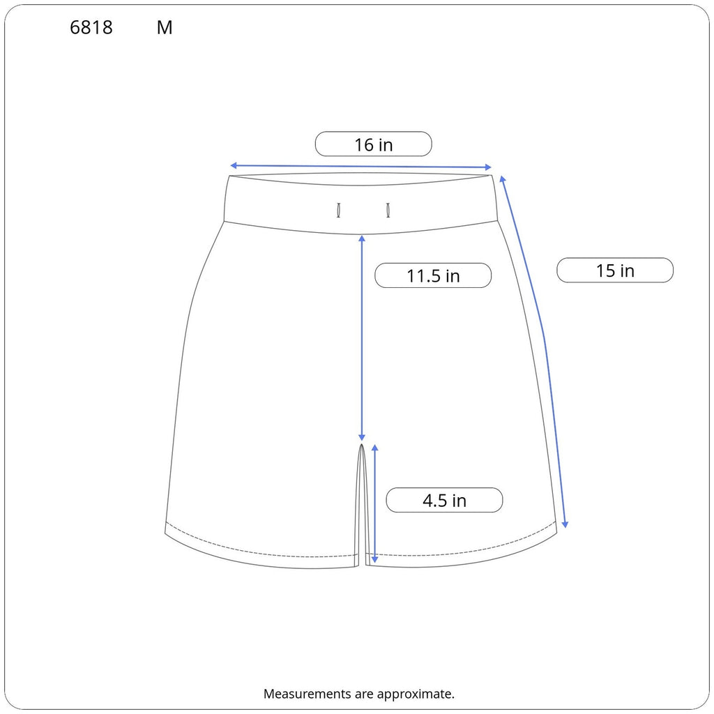 Weatherproof Washable Linen Patterned Stretch Waist Shorts - Women's Size M