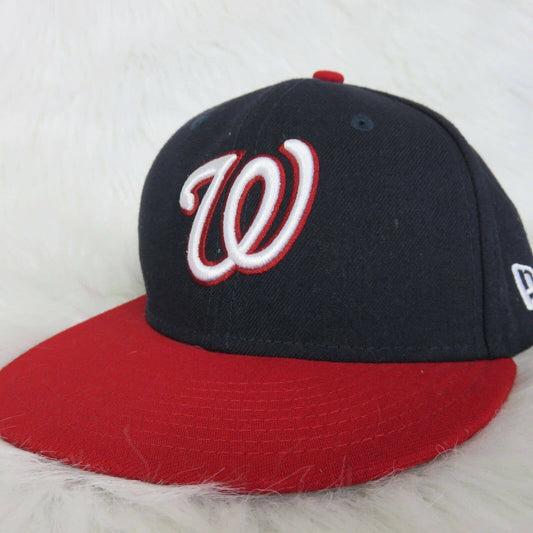 New Era Washington Nationals Fitted Baseball Hat - Size 6 5/8