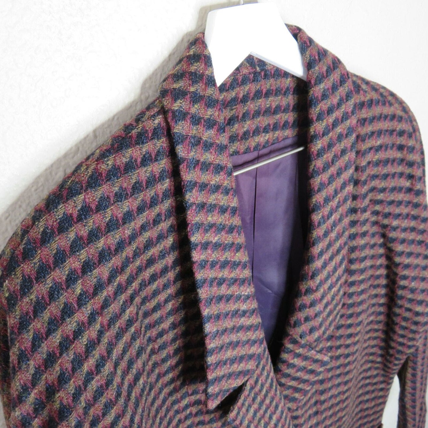 Vintage Oversized Tweed Blazer - Women's M