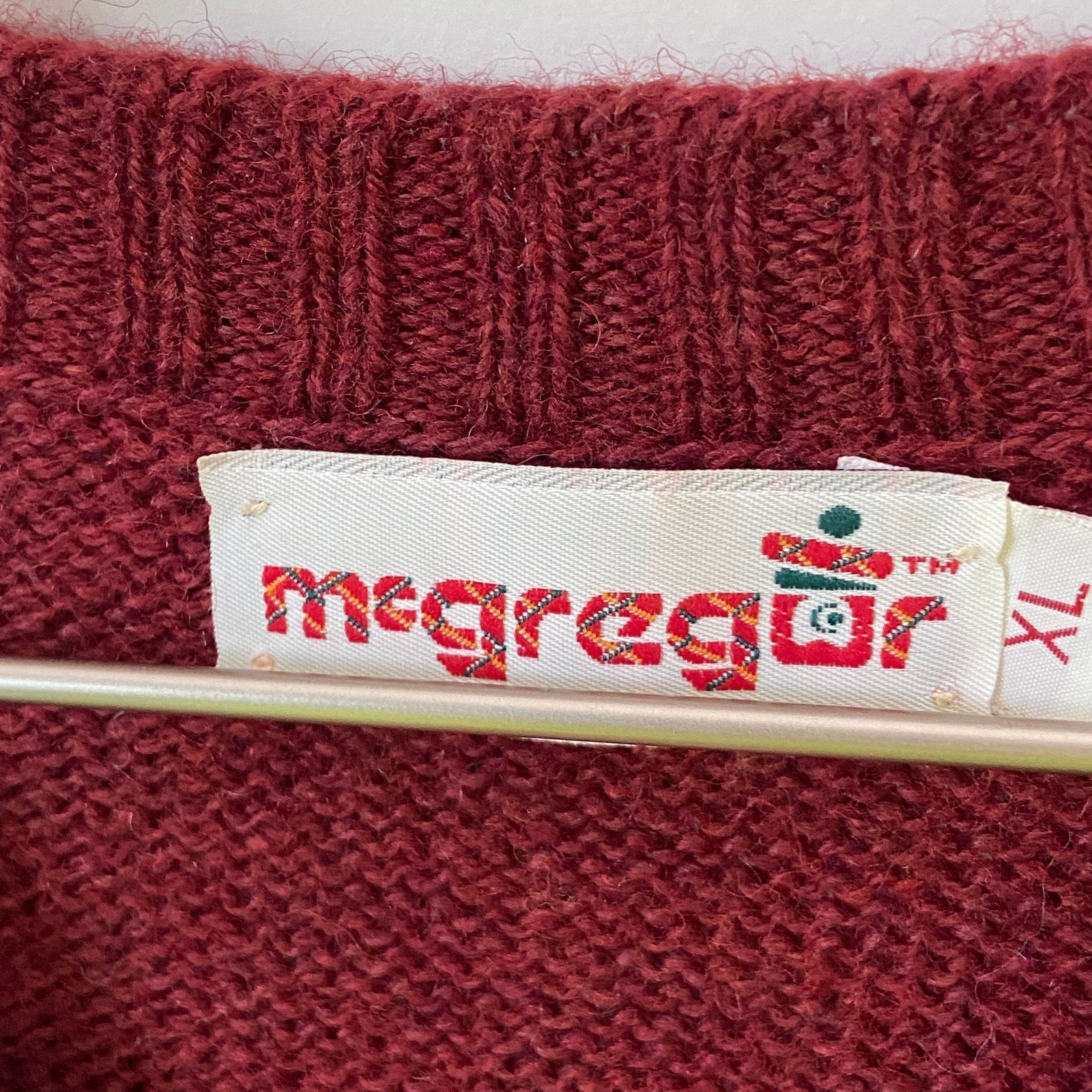 Vintage McGregor Brick Red Crewneck Sweater - Men's Size XL