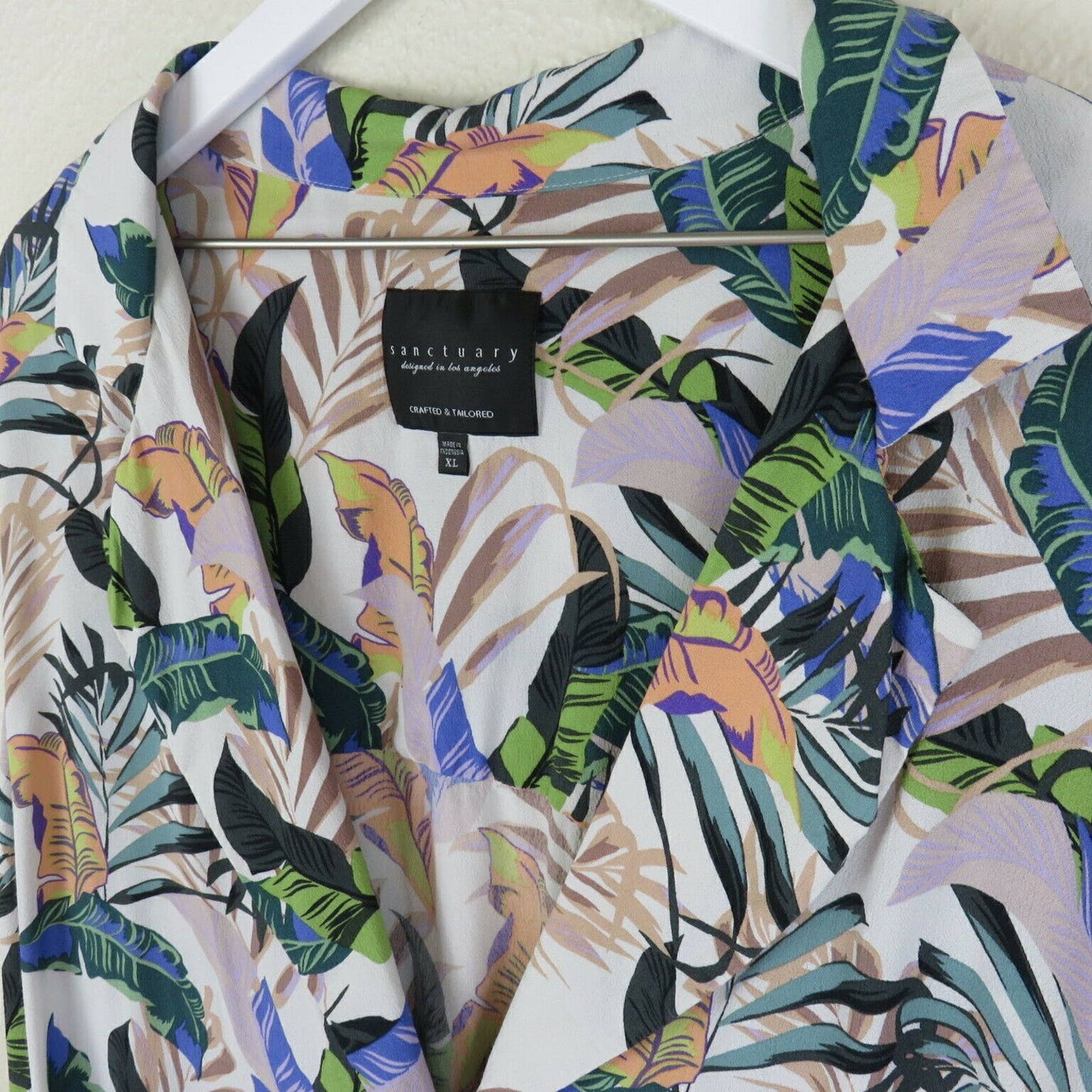 Sanctuary Wild Flower Tropical Print Lightweight Jacket Blazer - Women's XL