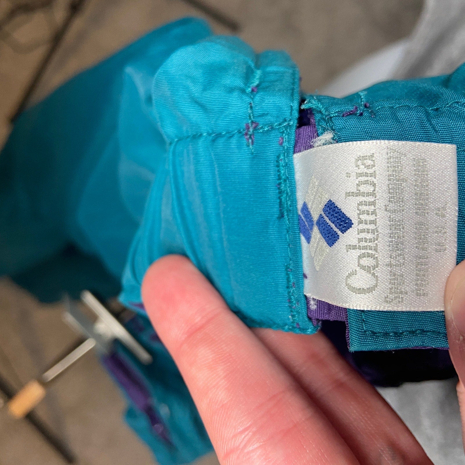 Vintage Columbia Reversible Nylon Snow Ski Pants Full Side Zip - Men's Size L