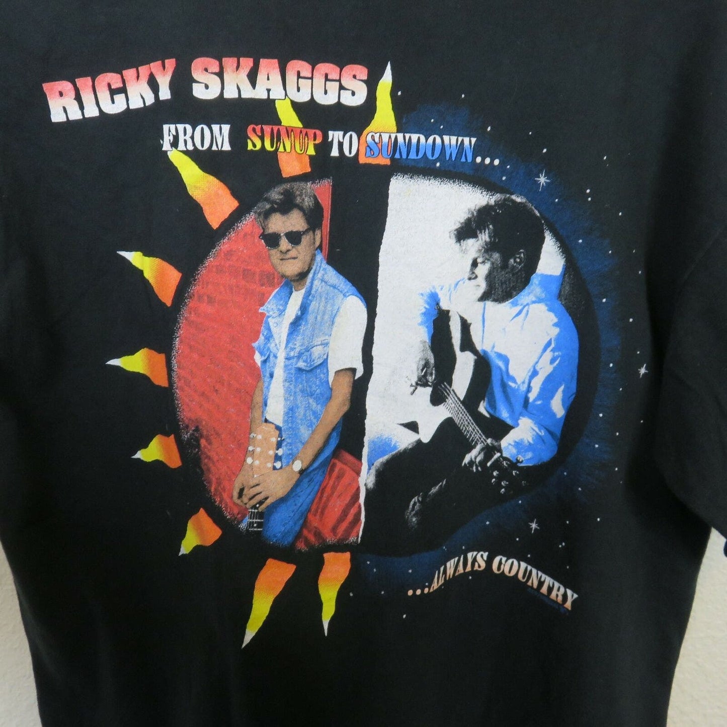 Vintage Single Stitch Ricky Skaggs Band T Shirt Made in USA - Men's L