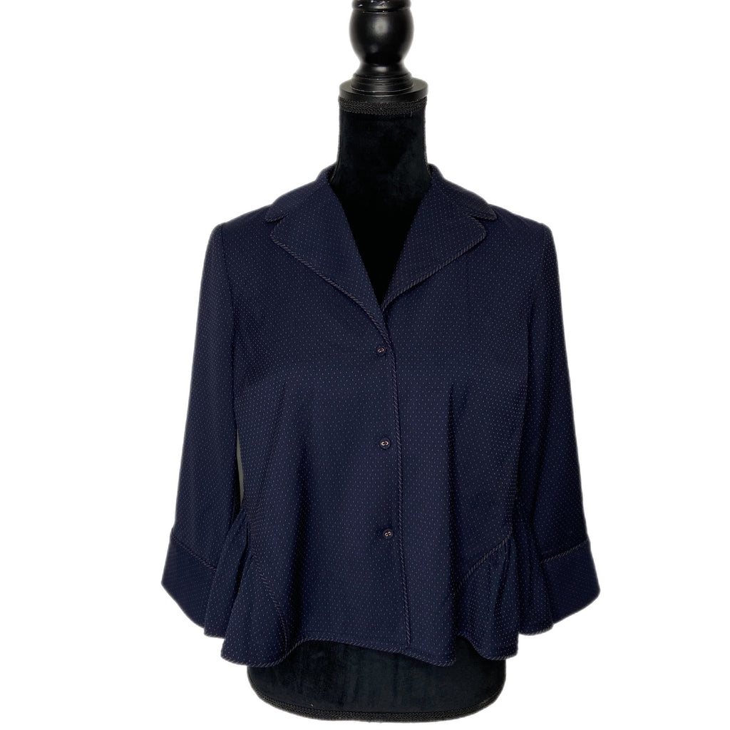 BCBGMaxAzria Navy Blue 3 Button Jacket - Women's Size XXS