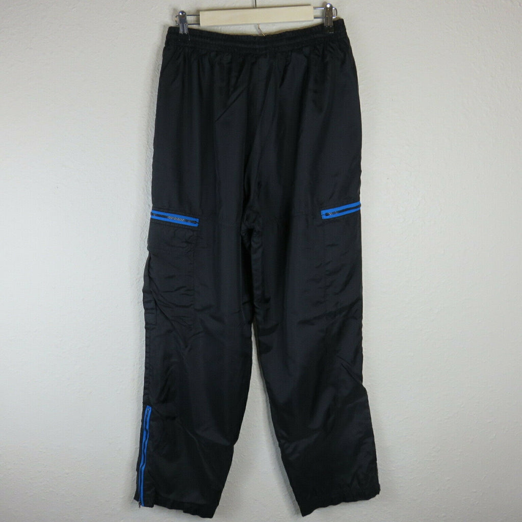 Vintage Reebok Black Cargo Style Track Pants - Women's Large