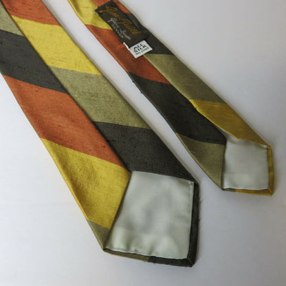 American Vintage All Silk Union Made Diagonal Stripe Men's Tie