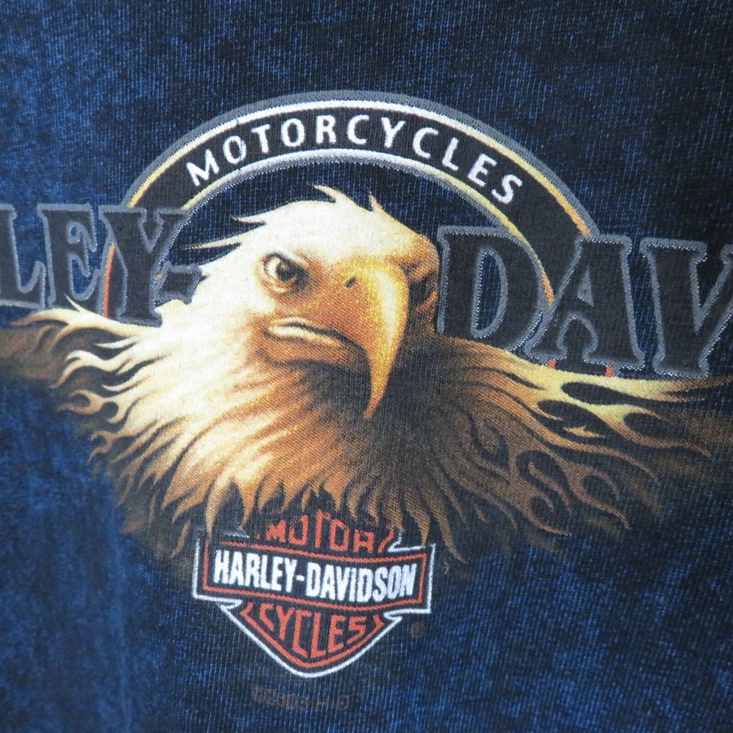 Harley-Davidson Bald Eagle Iron Valley T Shirt Made in USA - Men's L