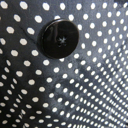 Vintage Polka Dot Oversized Double Breasted Long Blazer - Women's Size 6