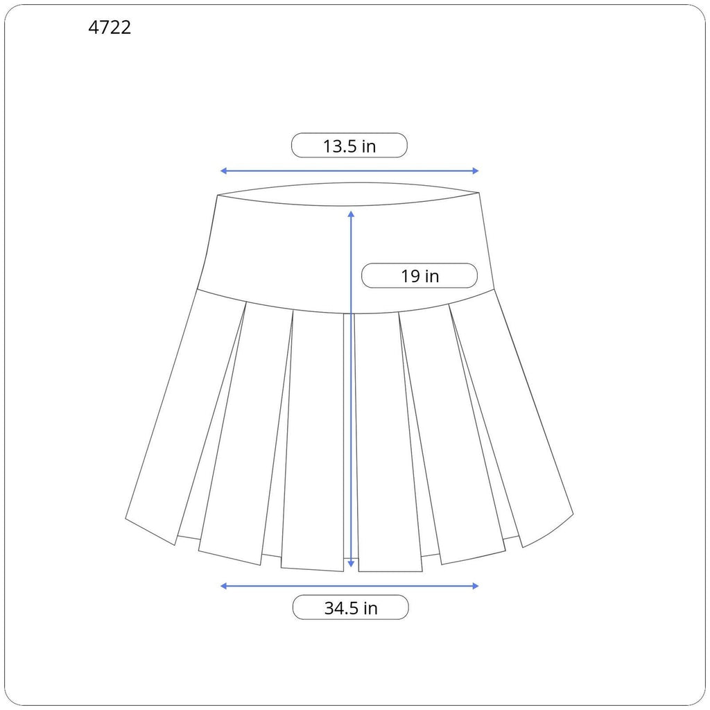Y2K Khaki Gingham Pleated Flowy Short Skirt Made in USA - Women's Size 6
