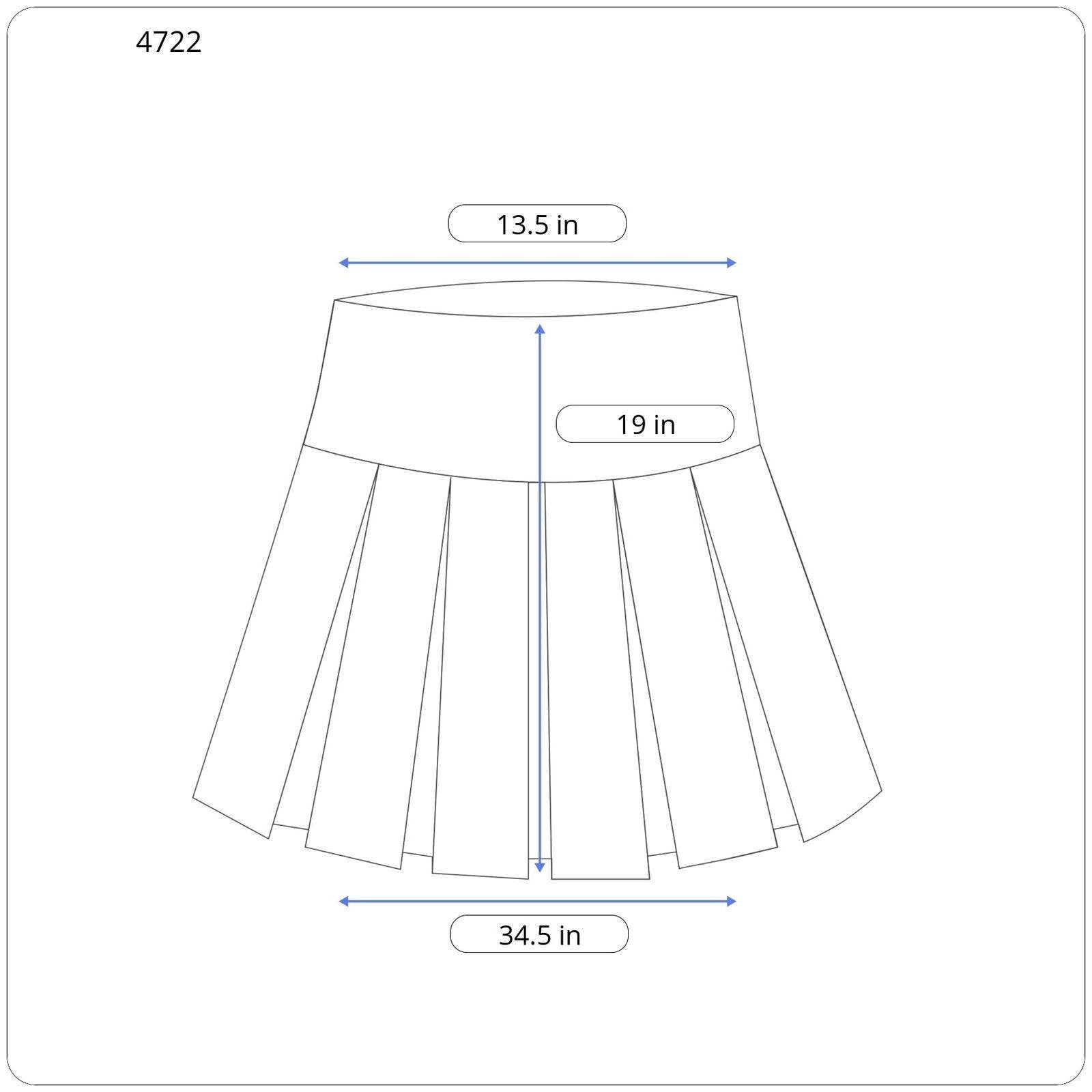 Y2K Khaki Gingham Pleated Flowy Short Skirt Made in USA - Women's Size 6