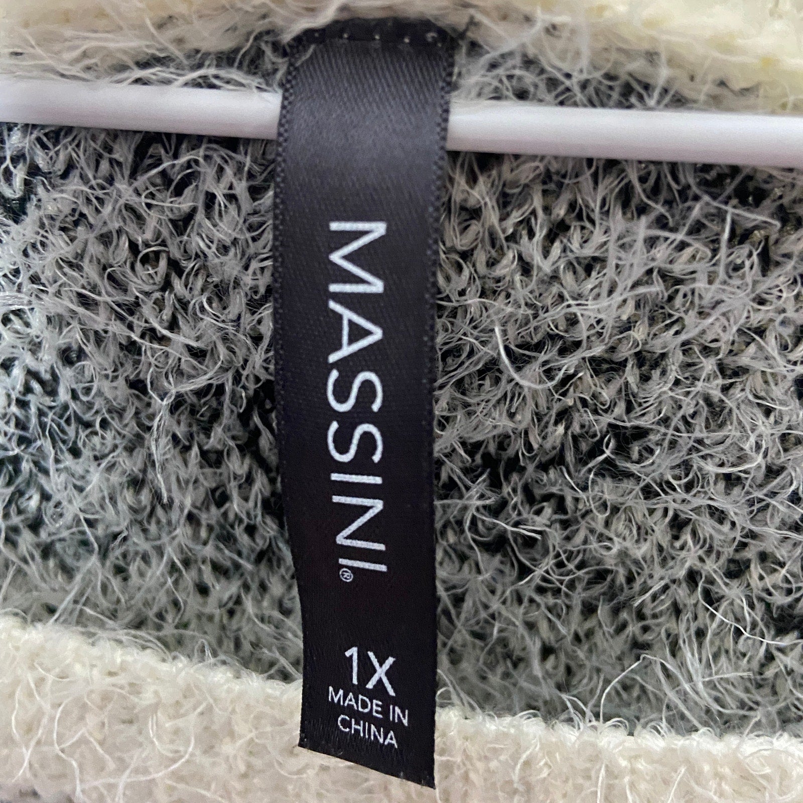 Massini Patterned Eyelash Sweater - Women's Plus Size 1X