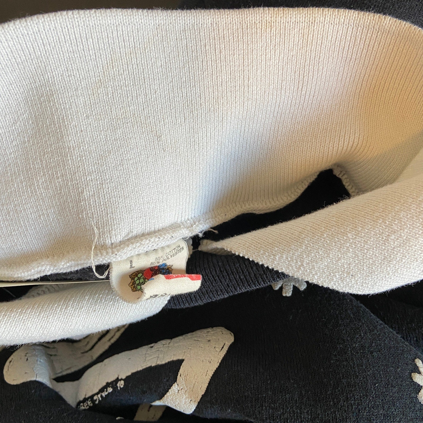 Vintage Puffy Snowman Let it Snow Collared Sweatshirt - Women's Size L