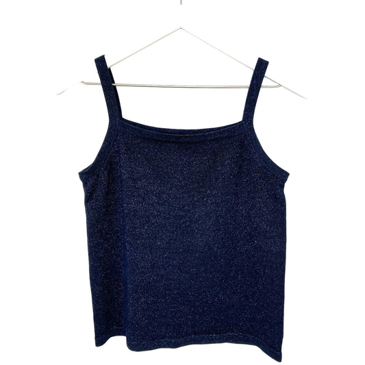 Y2K Sparkly Silk Blend Knit Cami Tank Top - Women's Size M