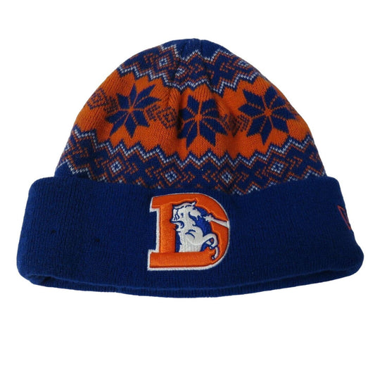 New Era Denver Broncos Fair Isle Beanie Winter Hat - O/S