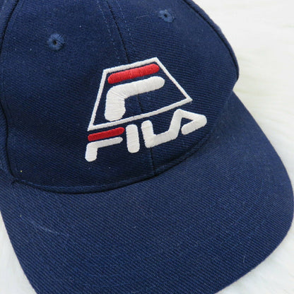 Fila Embroidered Logo Snapback Dad Hat