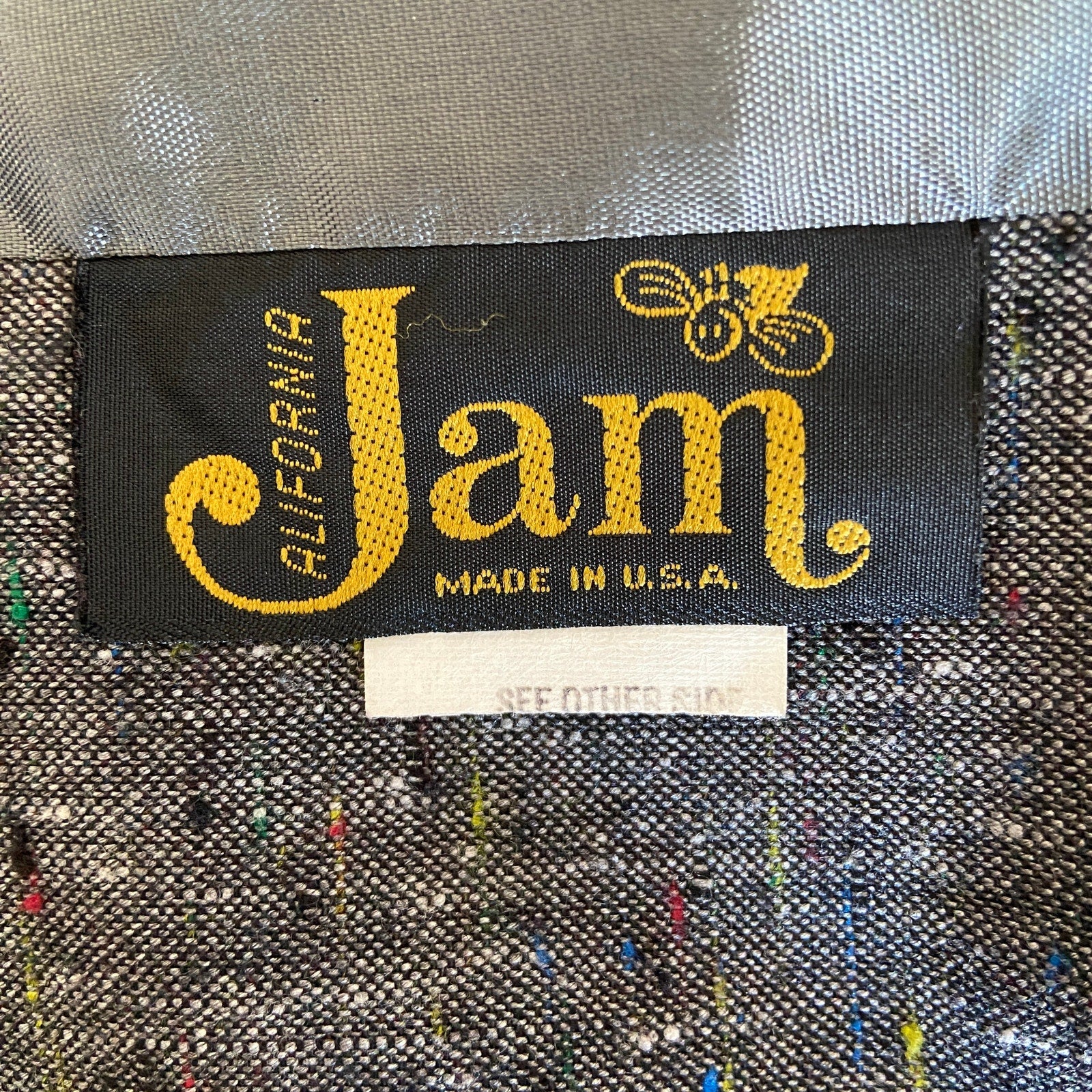 Vintage Crop Confetti Print Blazer Made in USA - Women's Size 7/8