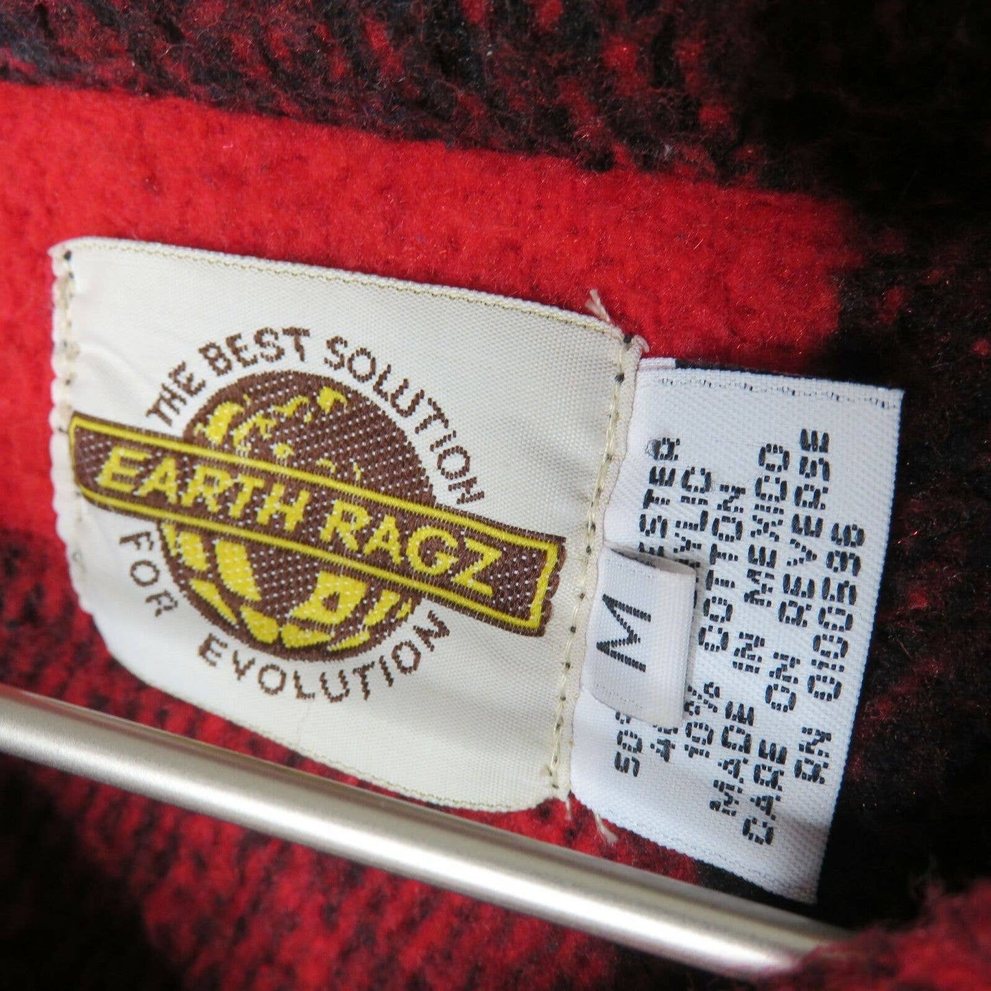 Earth Ragz Red Black Buffalo Plaid Flannel Shacket - Men's M