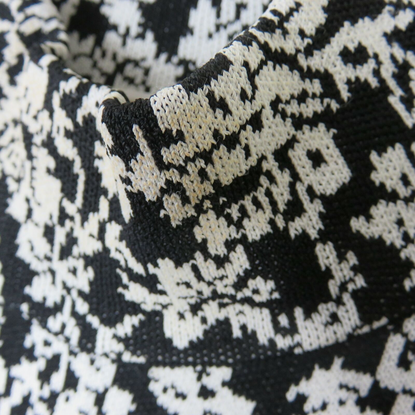 Michael Kors Bodycon Black and White Pattern Dress - Women's Small