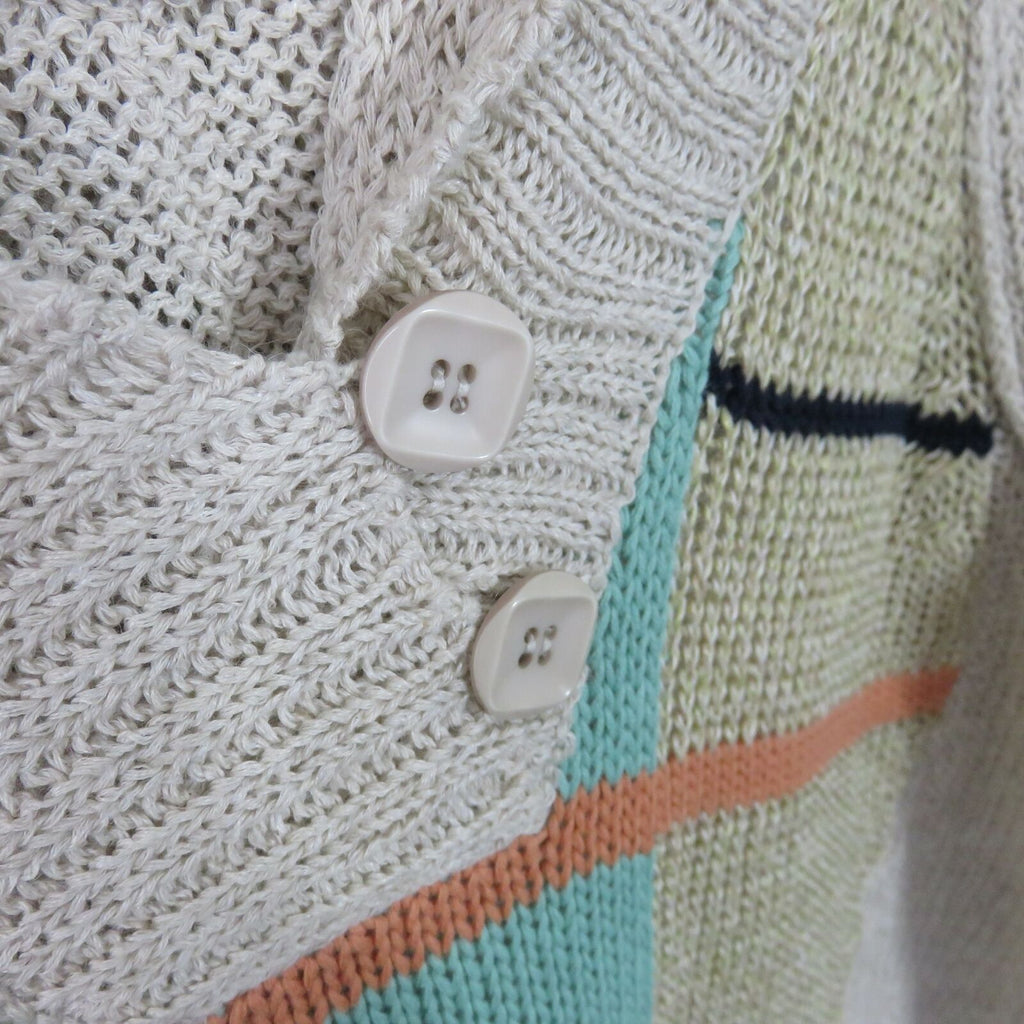 Moth Loose Knit Printed Hooded Sweater - Women's Small