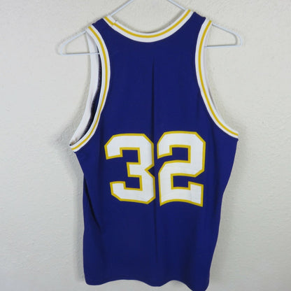 Vintage Sand Knit Magic Johnson #32 Lakers Jersey - Men's L