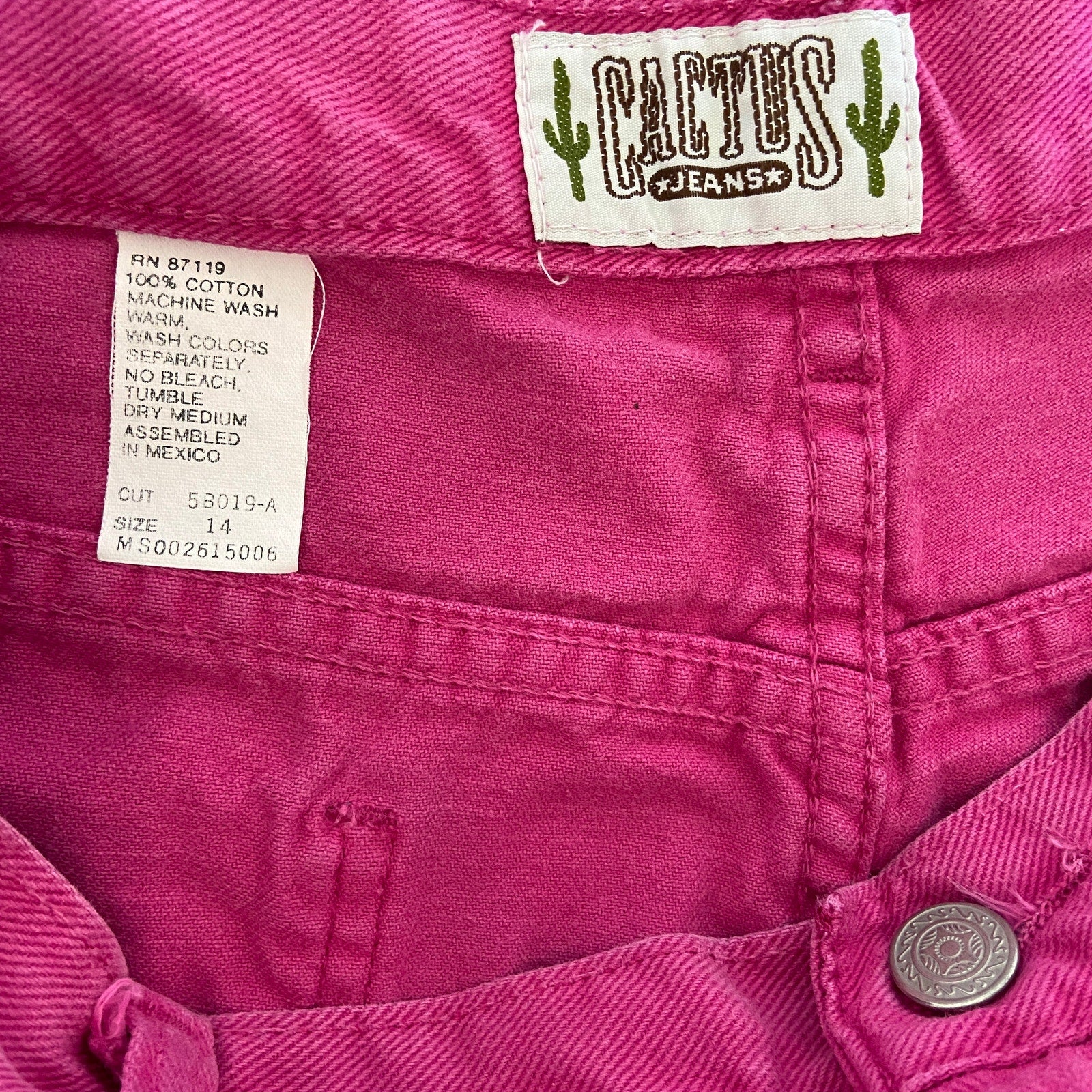 Vintage Pink High Rise Jean Shorts - Women's Size 14