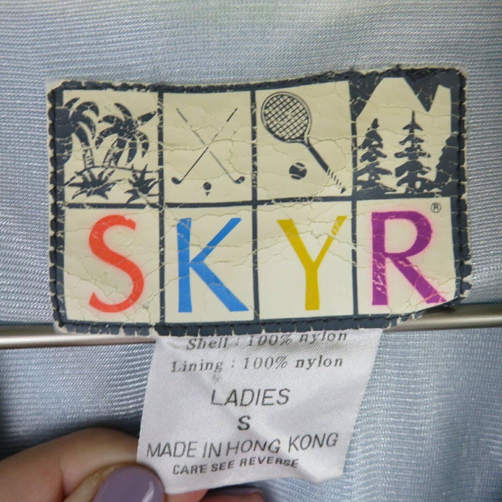 Vintage Skyr Long Cinch Waist Windbreaker - Women's Size Small