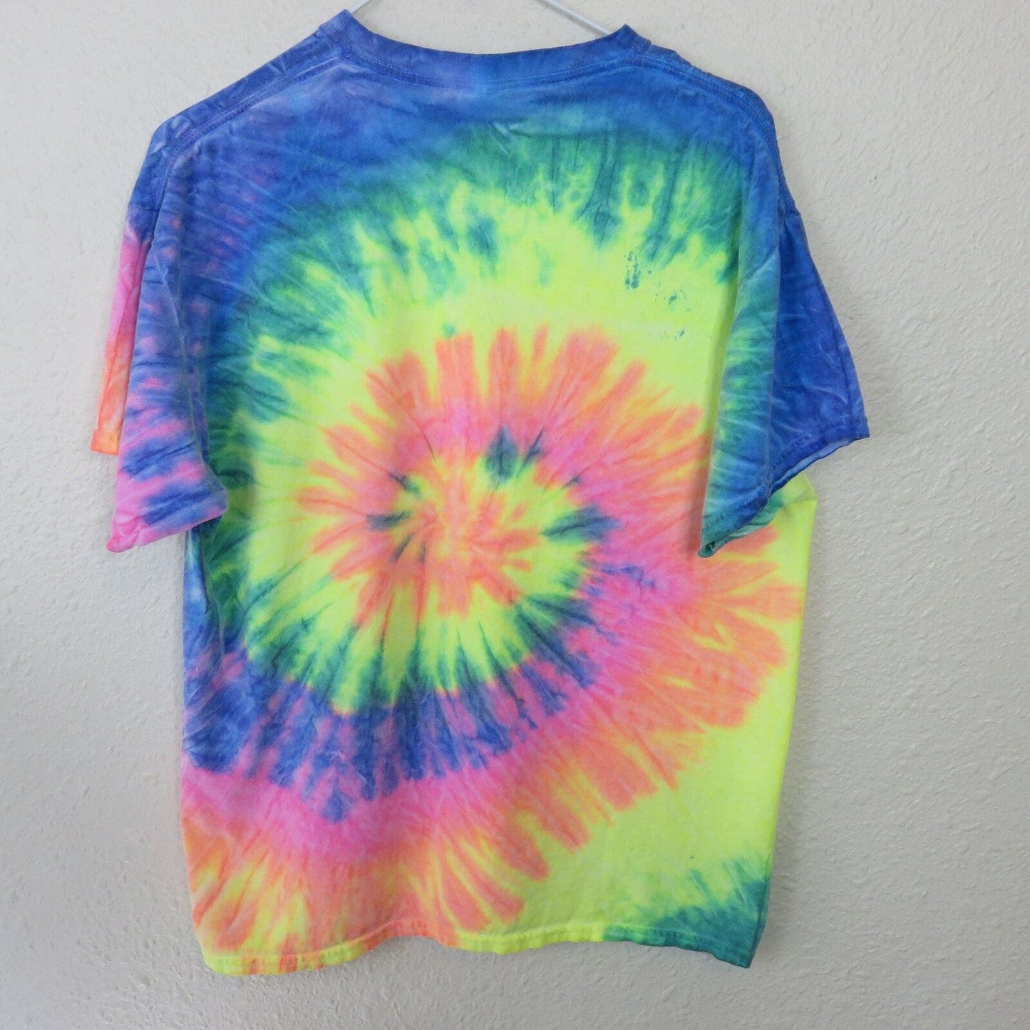 Tie Dye LA Palm Tree T Shirt - Large