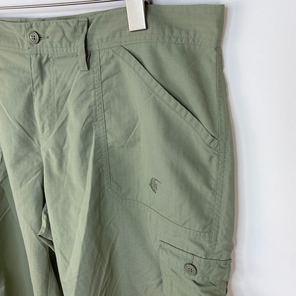 Guy Harvey Nylon Khaki Cargo Shorts - Women's Size 14