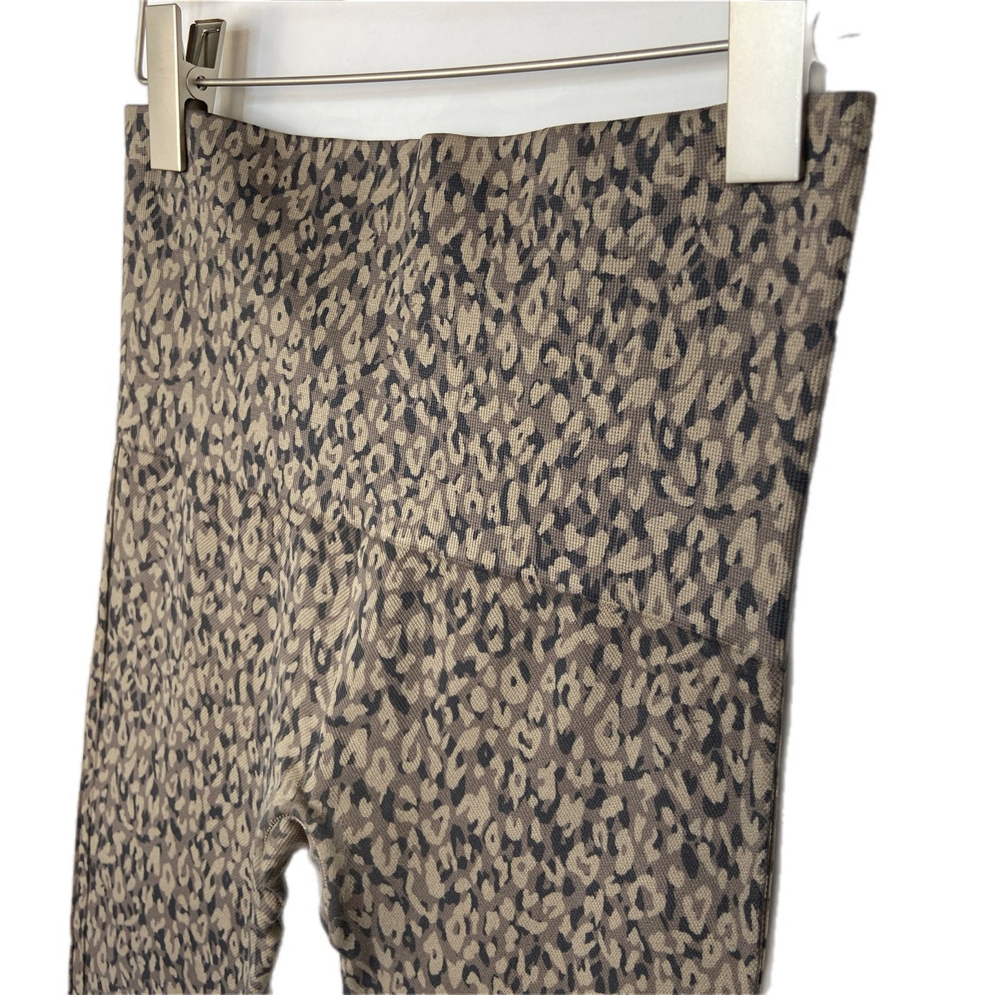 Spanx Light Brown Animal Print Leggings - Women's Size L