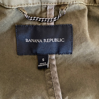 Banana Republic Green Military Coat - Women's Size S