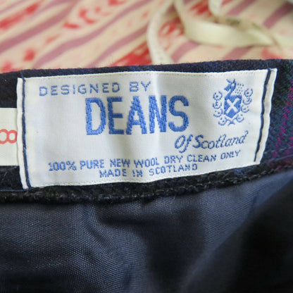 Vintage Deans of Scotland Long Wool Pleated Skirt - Women's 8