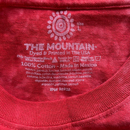 Y2K The Mountain Gina Gray Red Dyed Short Sleeve T Shirt - Adult Size L