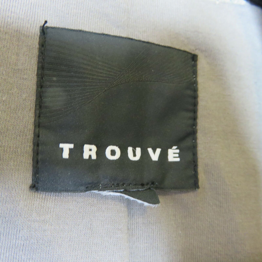 Trouve Gray Genuine Leather Jacket - Women's Size Small