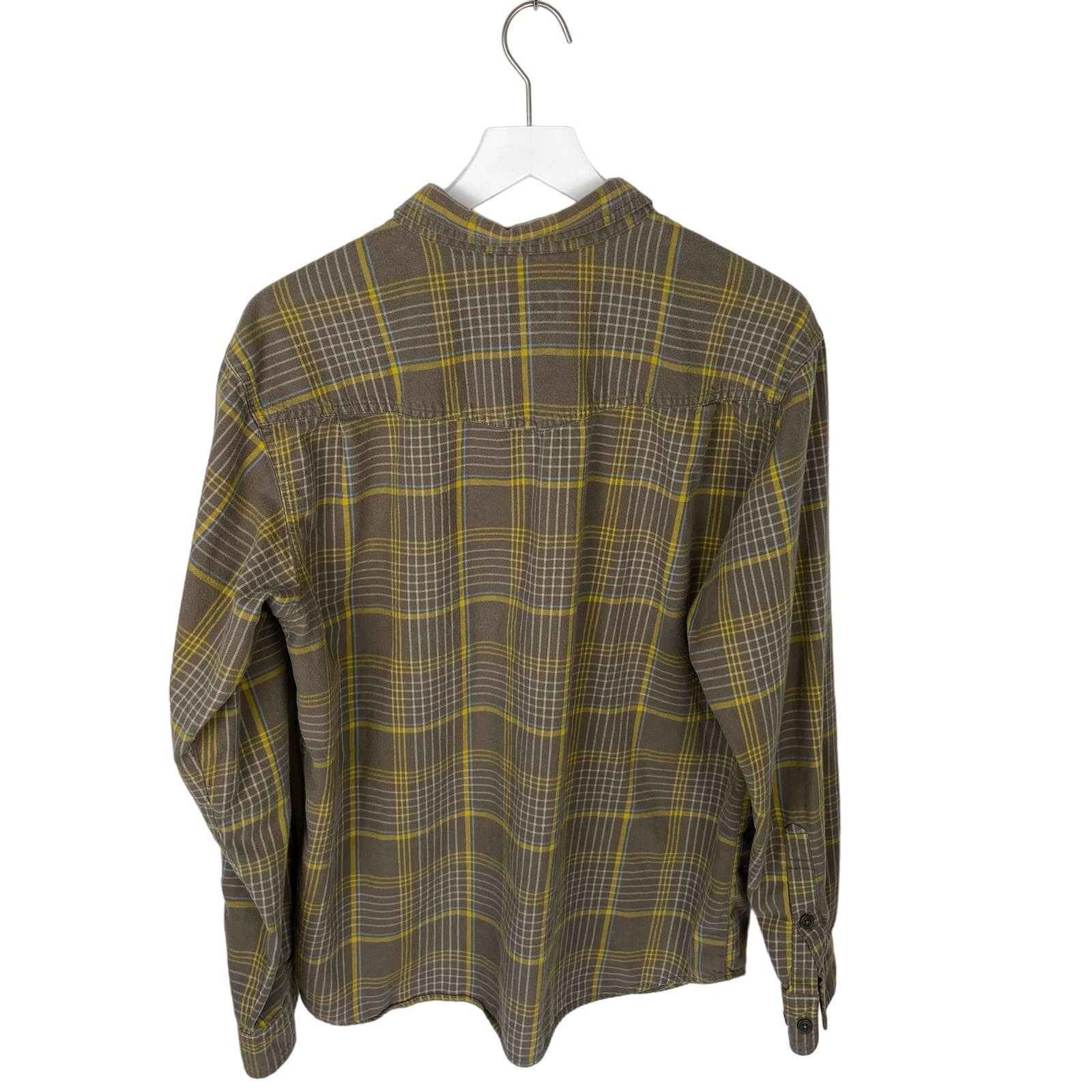 Columbia Light Brown Plaid Omni-wick Flannel Shirt - Men's Size M