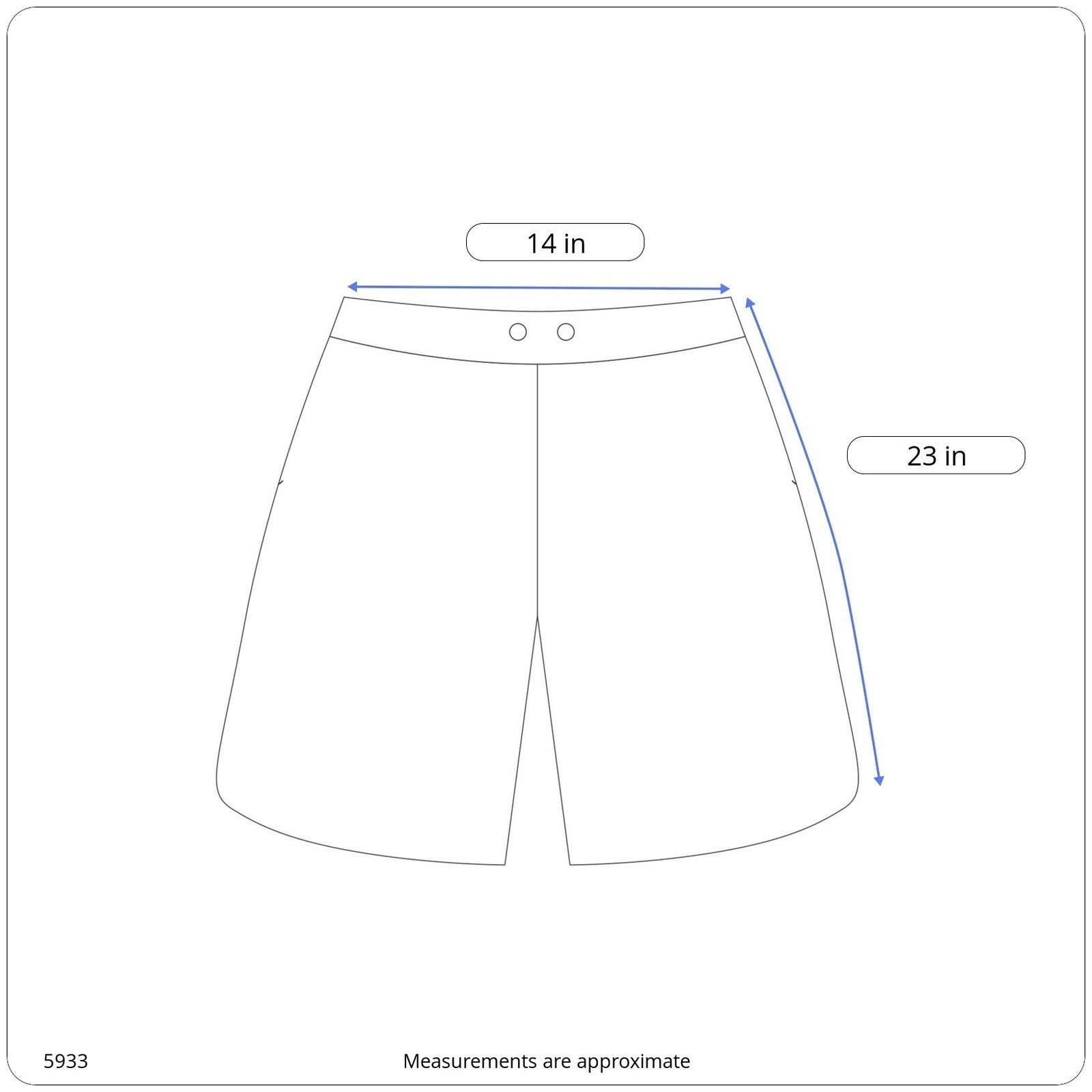 Vintage Chicory Acid Wash High Waist Pleat Front Jean Shorts NWT - Women's 14