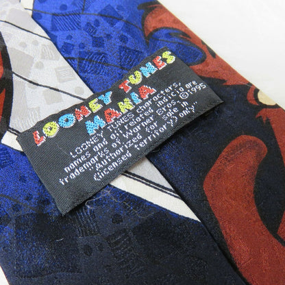 Vintage Silk Looney Tunes Taz Basketball Hoop Tie