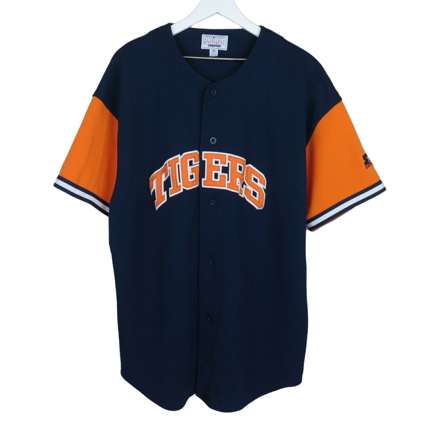 Vintage DETROIT TIGERS baseball Starter Uniform Jersey Men's Size L