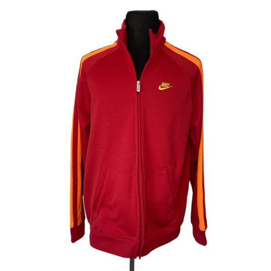 Y2K Nike Red Orange Stripe Track Jacket - Men's Size XL