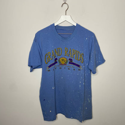 Vintage Single Stitched Thrashed Grand Rapids Mi T Shirt - Adult Size L