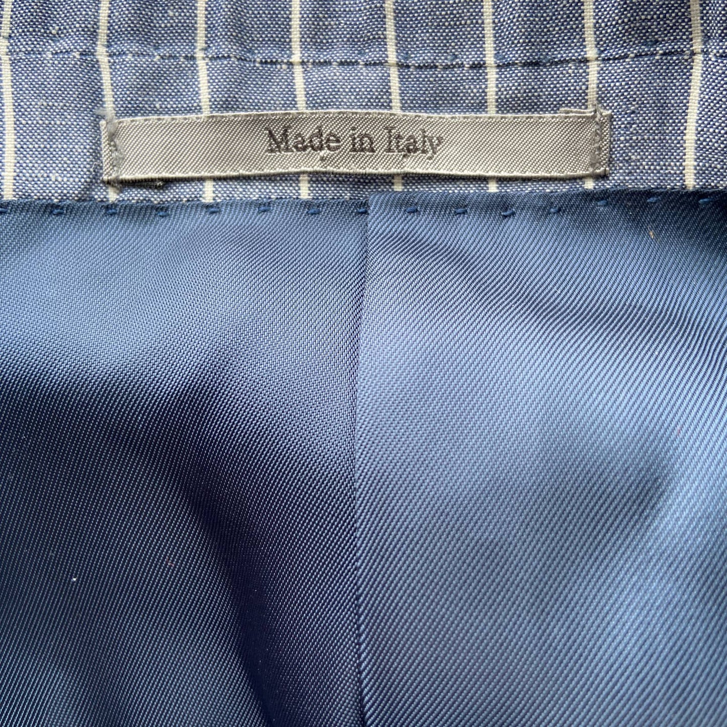 Ermenegildo Zegna Linen Silk Blend Striped 2 Button Blazer Jacket - Men's Size 56R