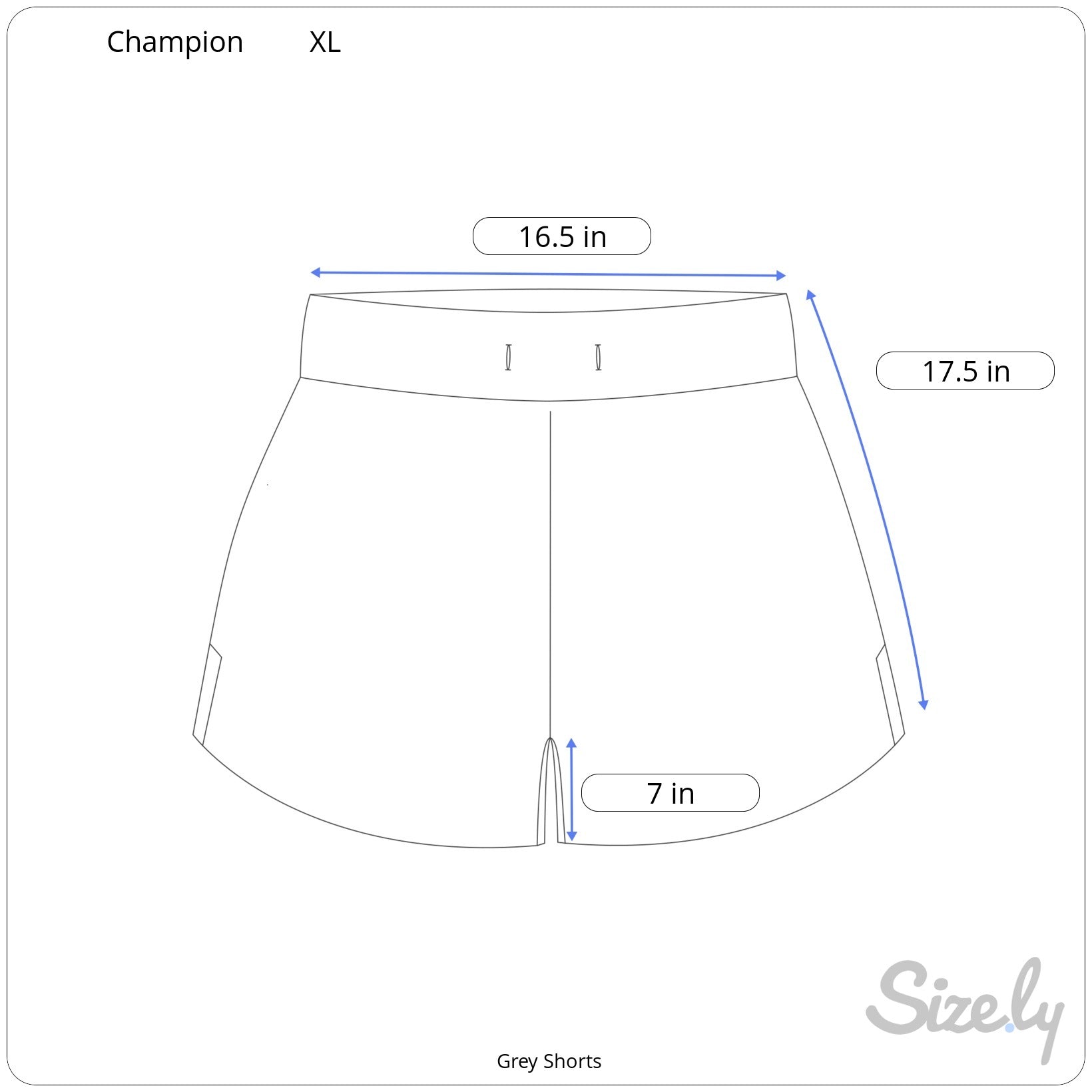 Champion Grey Shorts - Men's XL