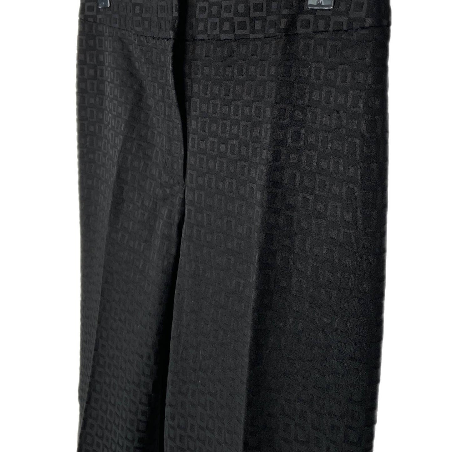 Elie Tahari Black Square Pattern Trousers - Women's Size 6