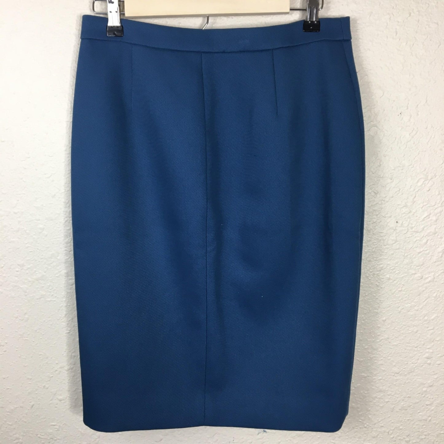 J. Crew Teal Career Business Pencil Skirt Zipper Detail - Women's 4