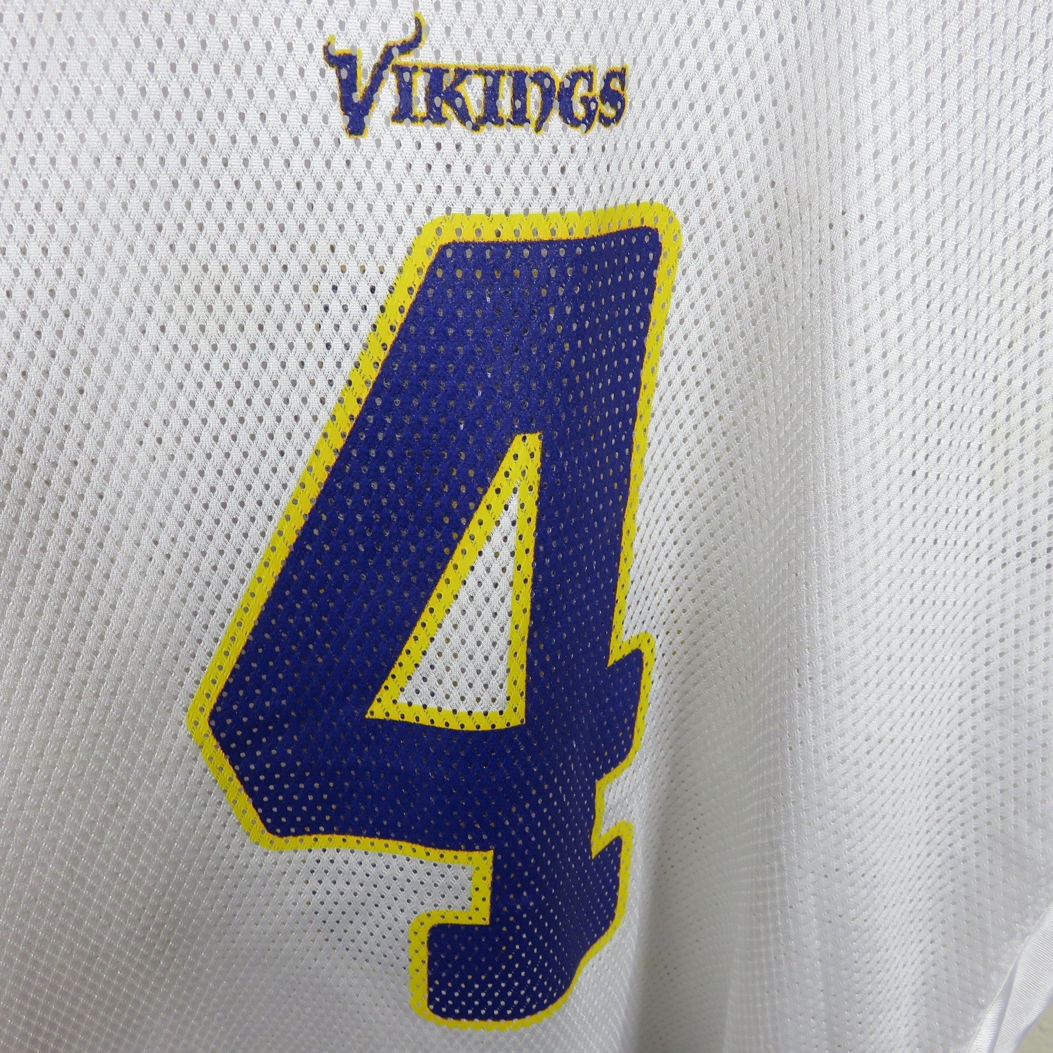 Reebok Brett Favre #4 Vikings Football Jersey - Men's Size Large