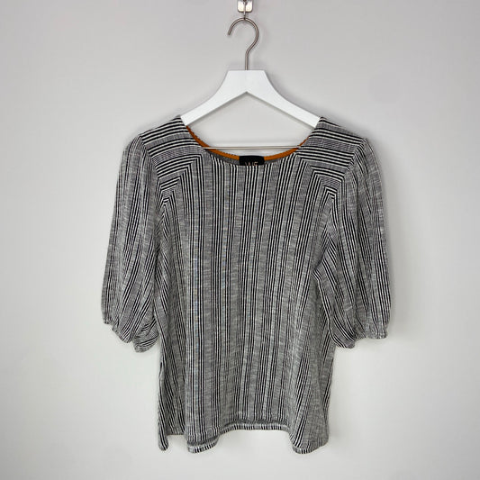 W5 Striped Poofy Sleeve Top - Women's XL