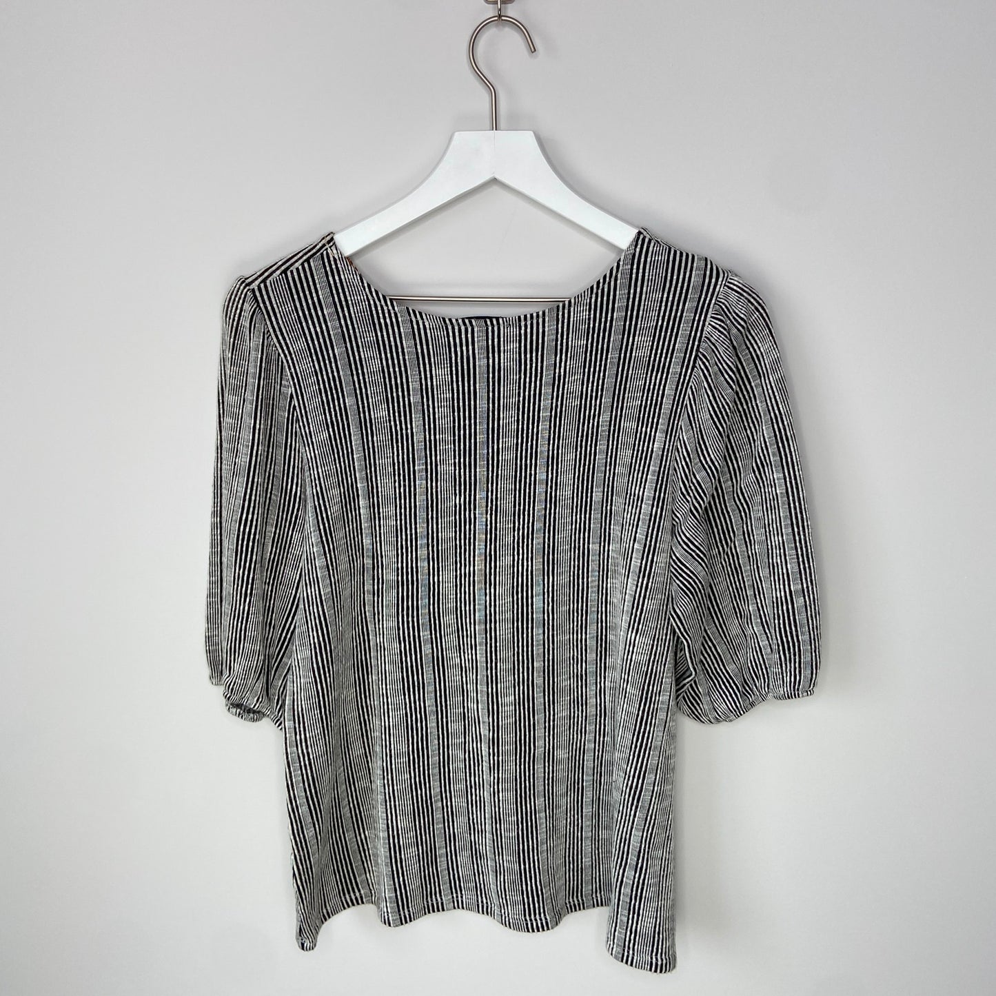 W5 Striped Poofy Sleeve Top - Women's XL