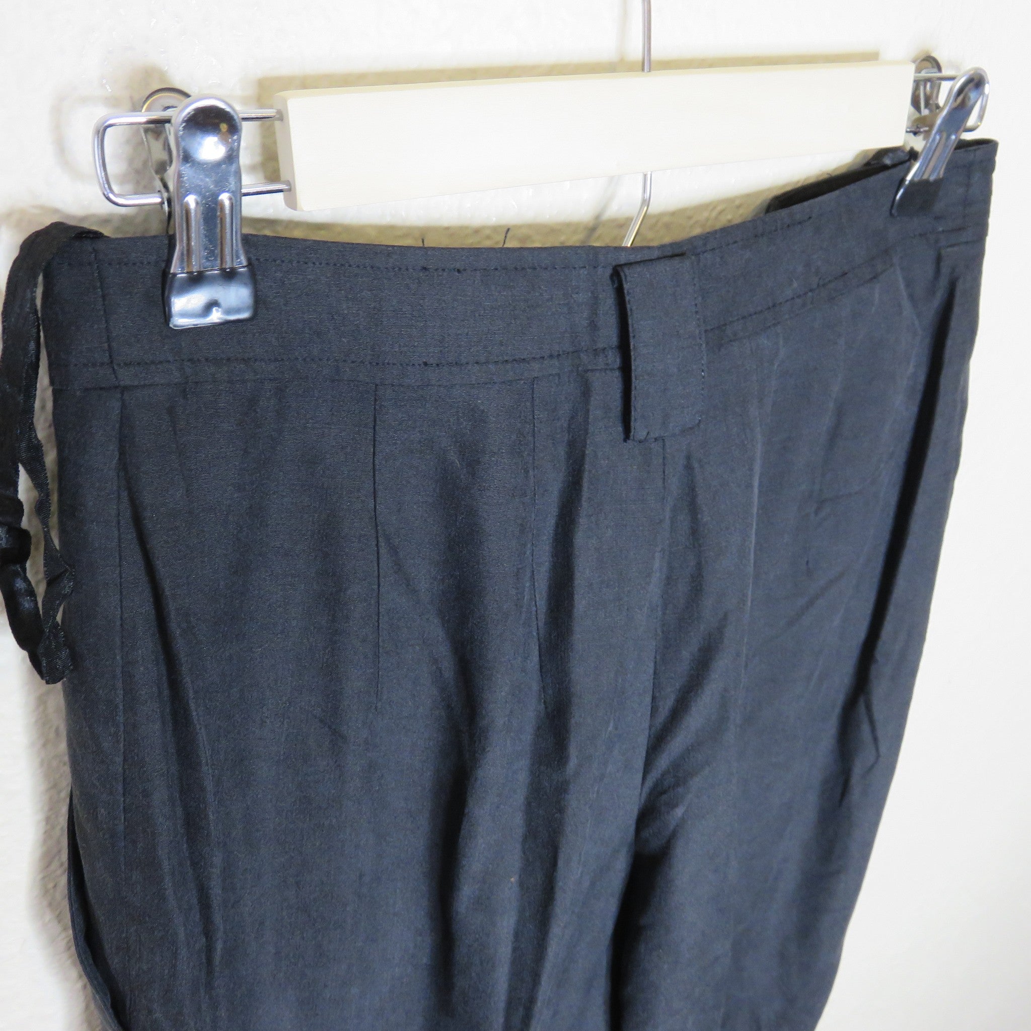 Vintage Silk Pleat Front Pants - Women's Size 6