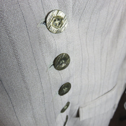 Vintage Pinstripe Long Blazer Jacket Made in USA - Women's Size 6